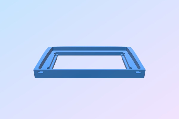 9 Inch Chinese Android Head unit frame for Chevy Aveo Old model | 3d print model