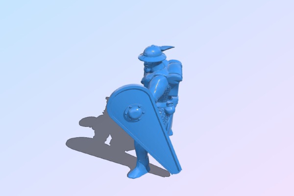 Man – attacking soldier | 3d print model