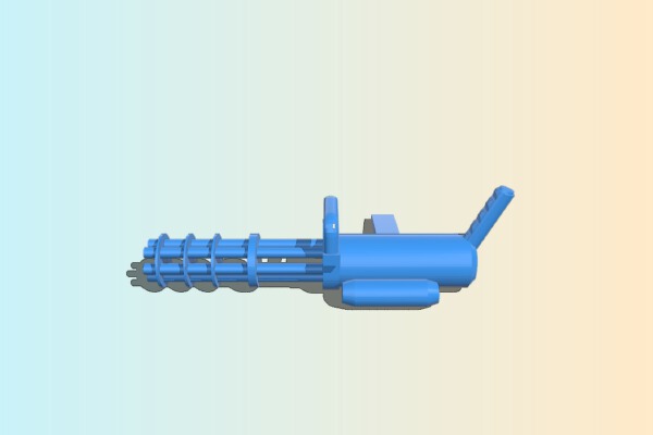 Miniature Minigun | 3d print model