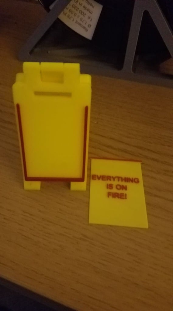 Swappable Text Mini Floor Sign