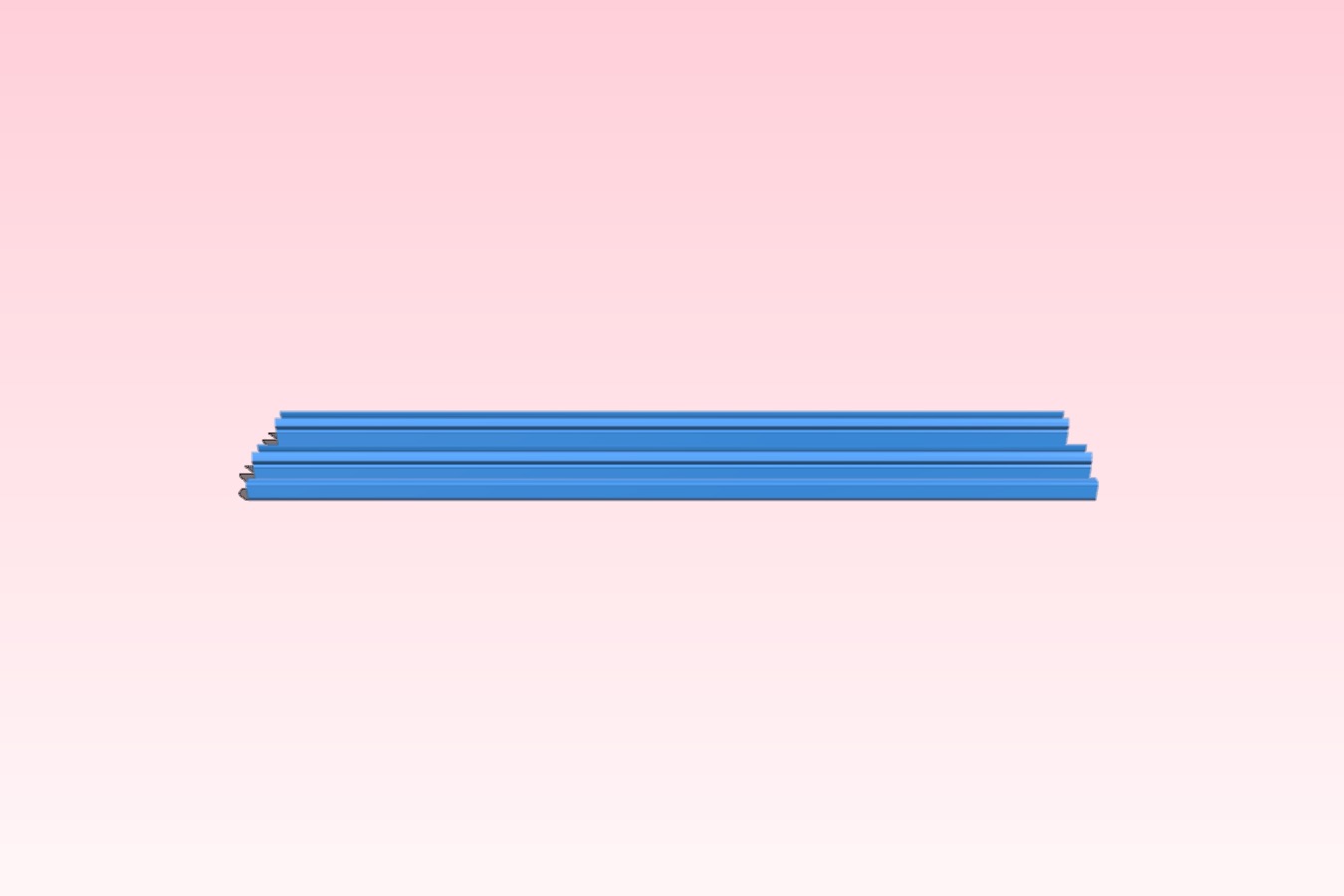 2040 Linear rail wire cover