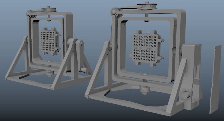 Rotational Casting Machine | 3d print model