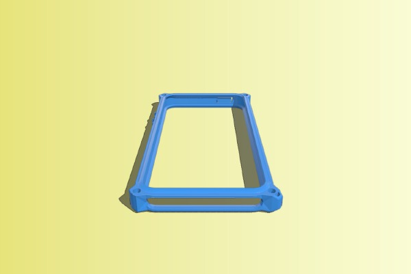iPhone 5 5s case with strap hole. | 3d print model