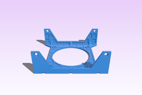 External hard disk cooling fan support | 3d print model