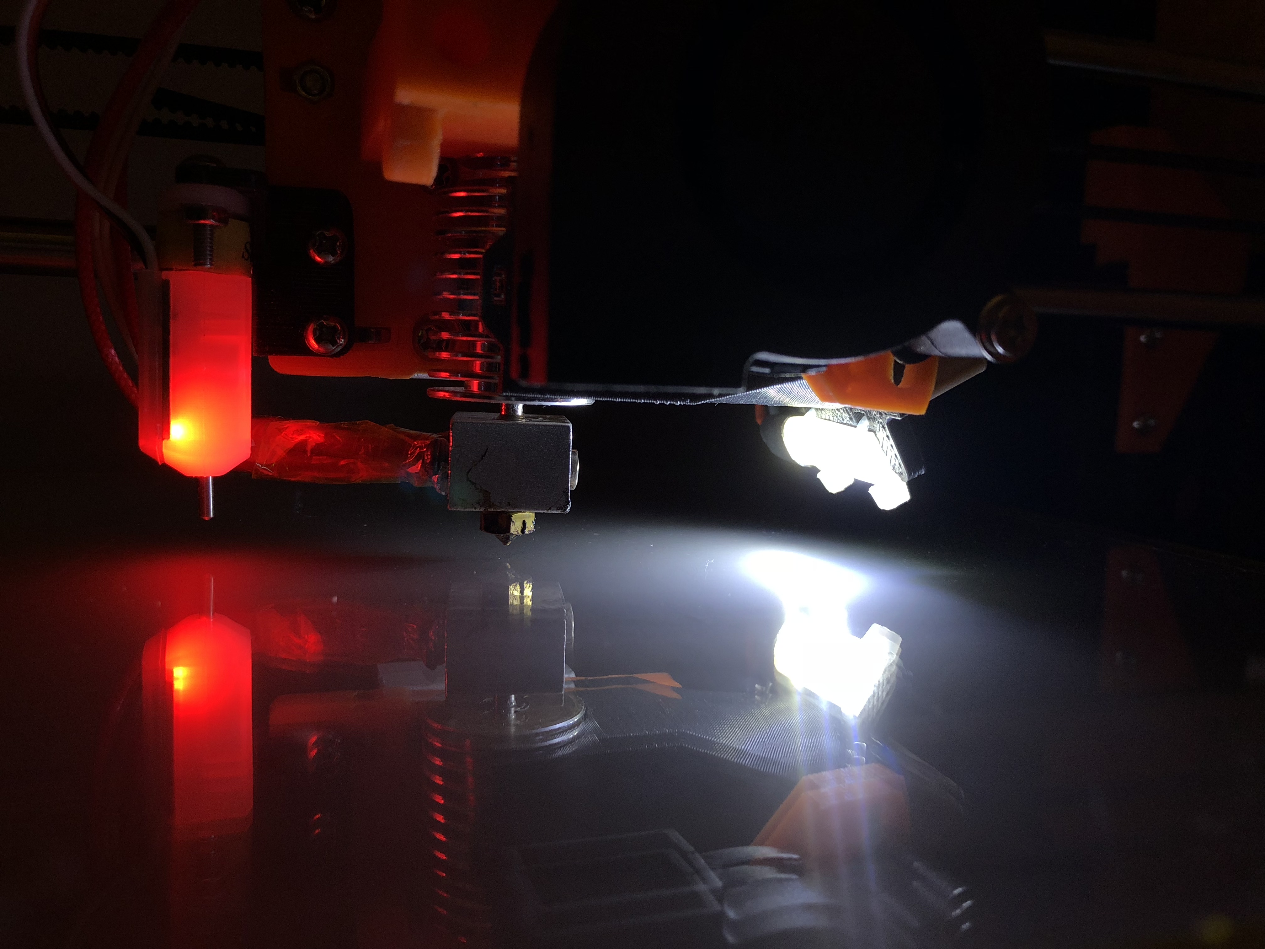 E3DV6 Coldend Fan Holder with LED