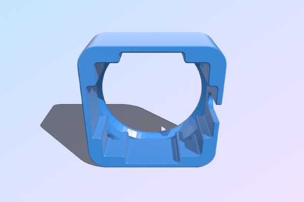 Slip on 40mm fan mount for Nema14 | 3d print model