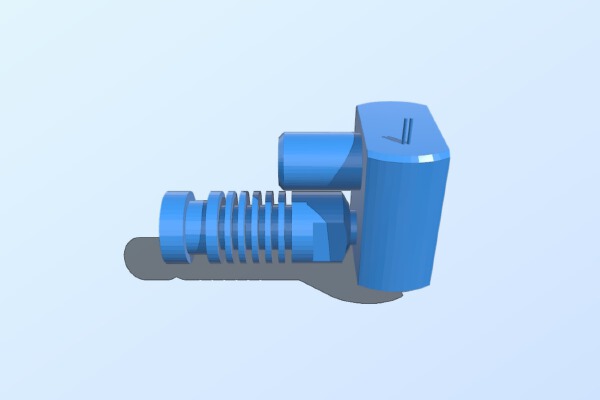 E3DV6 with needle shut-off mechanism | 3d print model