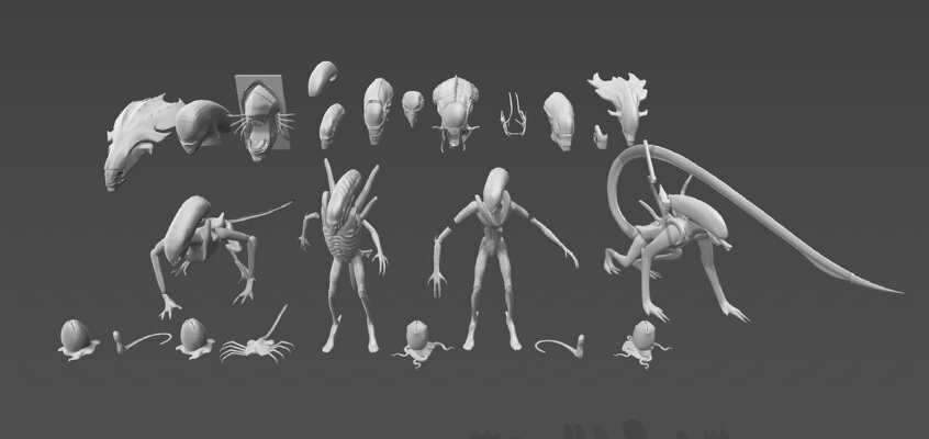 Alien Models | 3d print model