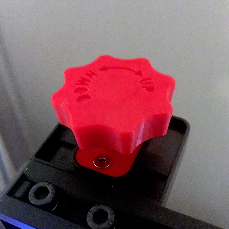CR-10 Z-Axis Manual Adjustment Knob (also Ender 3, CR-10 mini, Hictop, Tevo Tornado)