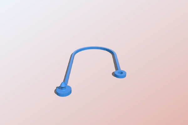 Mercedes Vito fuel cap tether | 3d print model