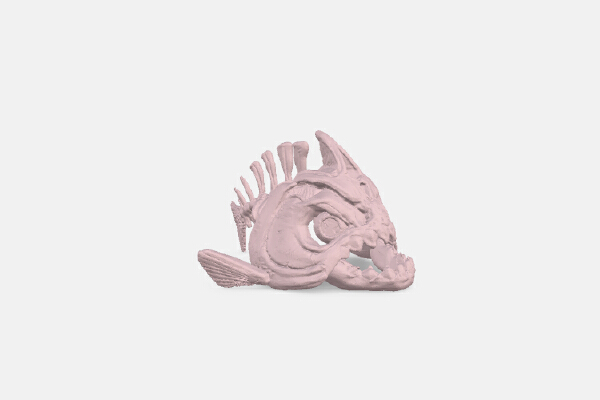 fish skeleton | 3d print model