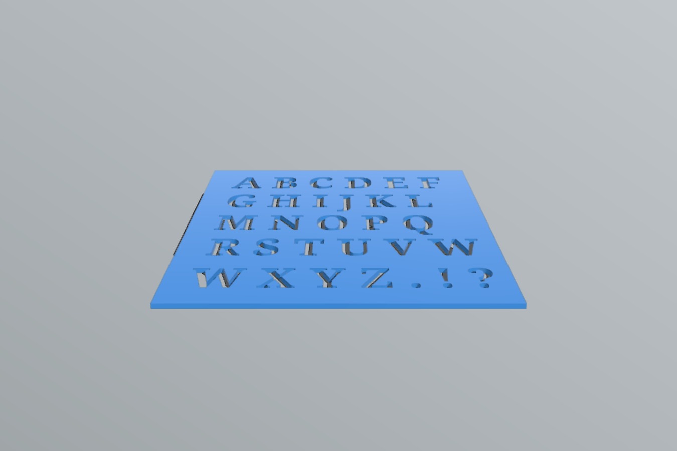 stencil  - Schablone ABC