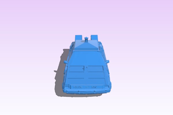 DeLorean TARDIS time machine! | 3d print model