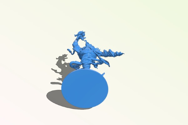Baby Krishna & Trinavarta The Tornado Demon | 3d print model