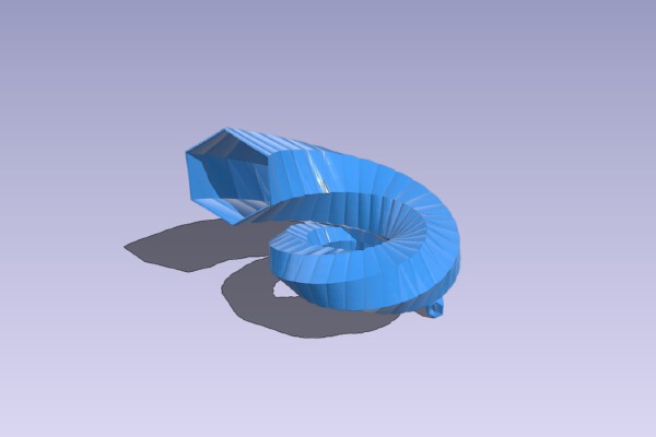 Ram’s Horn Vase | 3d print model