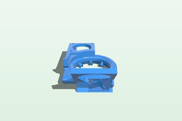 Left handed duplicator 6 blower cooling duct REMIX | 3d print model