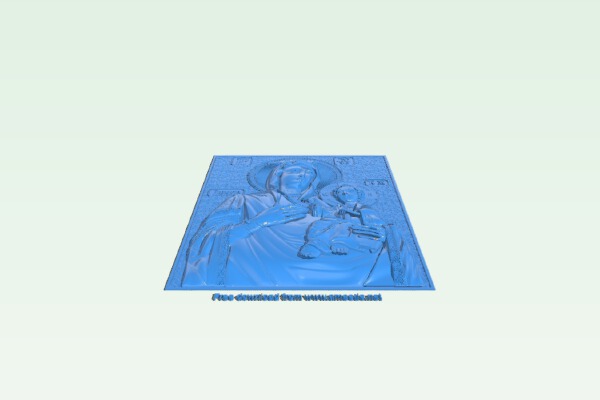 Icon of the Iveron Mother of God | 3d print model