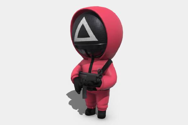 Squid game pinksoldier triangle | 3d print model