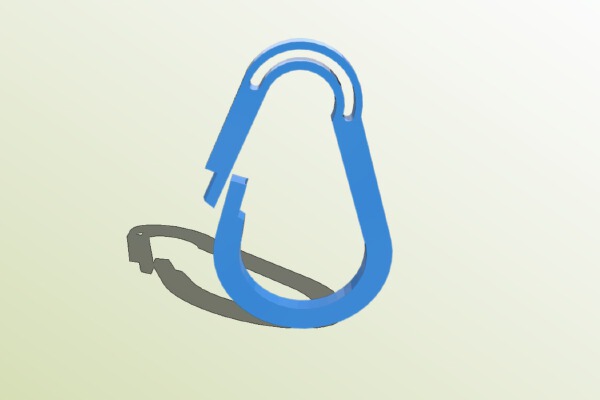 A Thing to hold up your shower curtain. | 3d print model