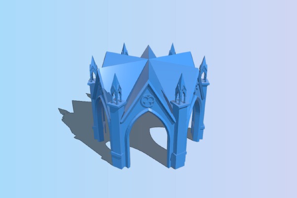 Model Gothic - Pavilion for H0 - 1:87 | 3d print model