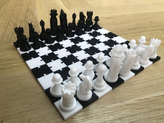 Dovetail Chess Board | 3d print model