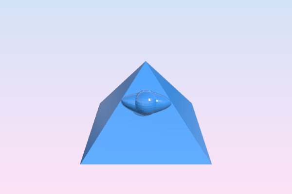 Pyramid with the Mythical Eye | 3d print model