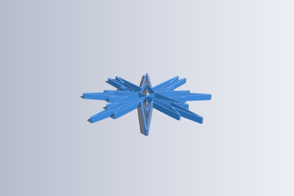 Customizable Origami Moravian Star | 3d print model