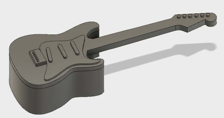 Guitar Pick Box | 3d print model