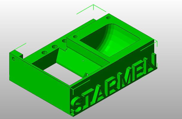 Taiwan STARMEN 3D PRINT hot extrusion head side fan base | 3d print model