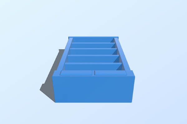 Wooden Bookcase | 3d print model