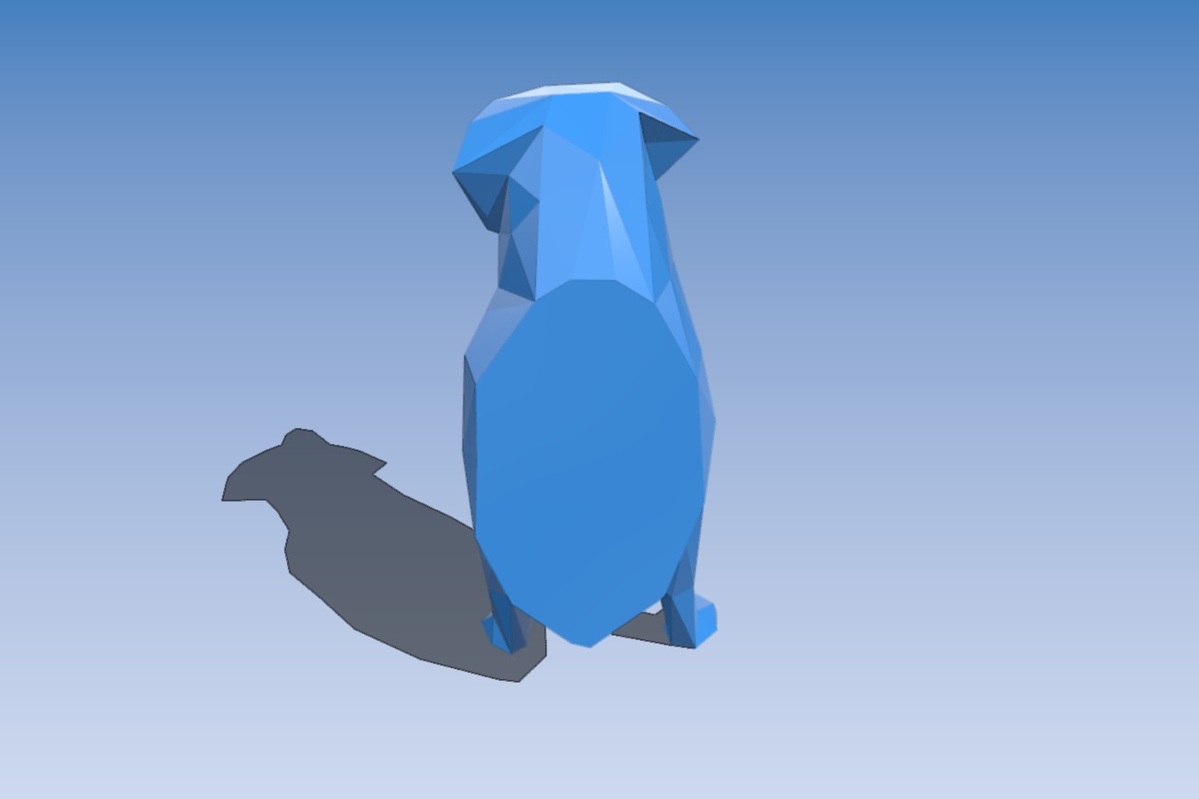 Low Poly Labrador (Dog Statue)