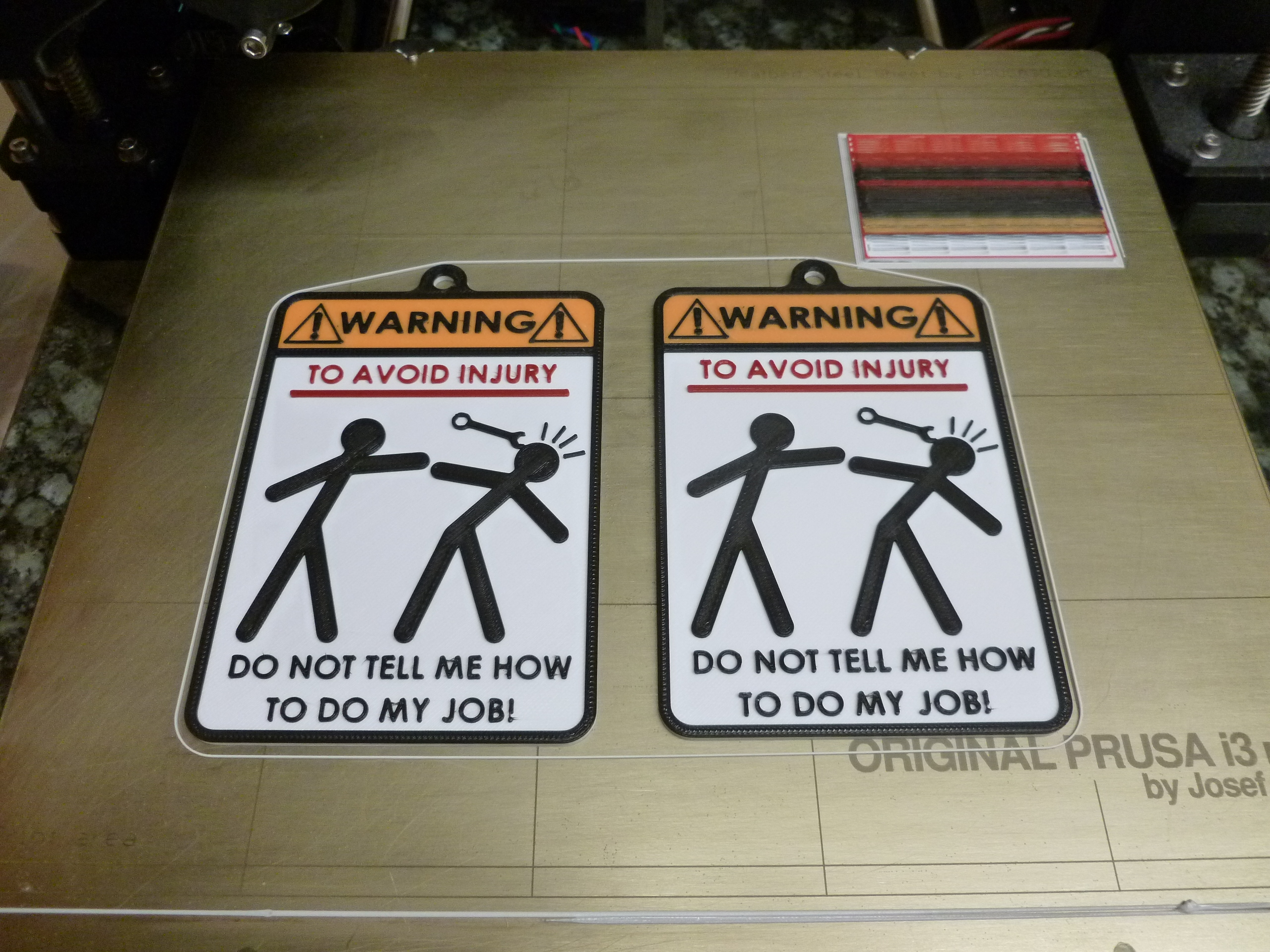 Avoid Injury Sign for MMU