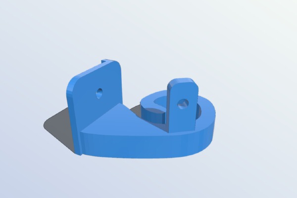 UP3D Filament guide with feather holder | 3d print model