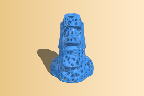 Moai Voronoi Style | 3d print model