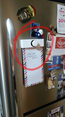 Magnetic Grocery List Holder | 3d print model