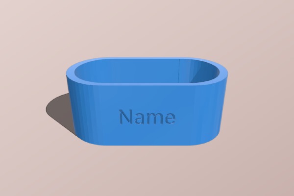 Customizable napkin ring | 3d print model