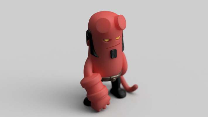 Mini Hellboy | 3d print model