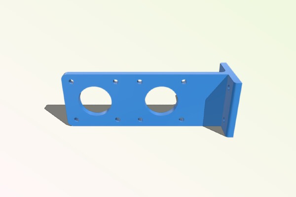 dual bowden extruder stepper bracket | 3d print model