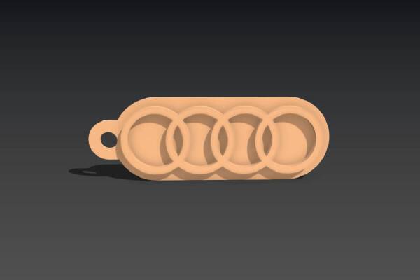 Audi Keychain | 3d print model