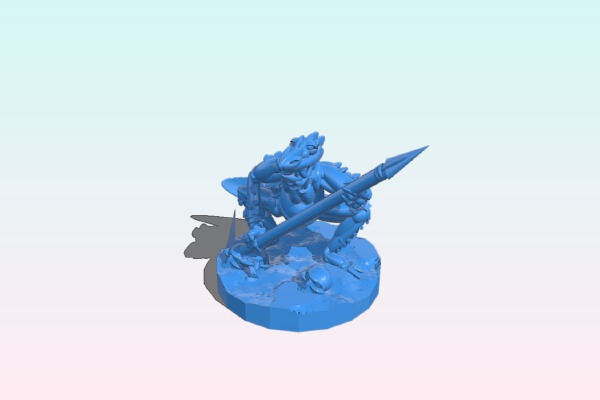 lizardman-spear | 3d print model