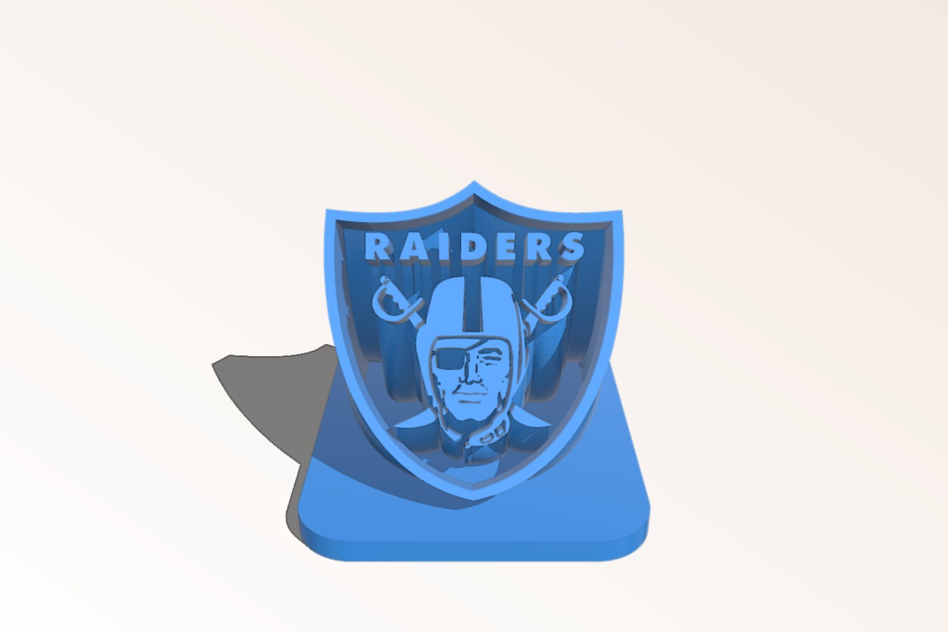 Raiders Shield Extruded