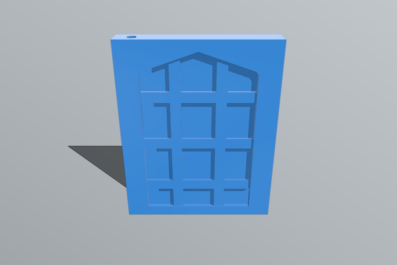 OpenForge 2.0 Cut Stone Wall Angle with Square Door