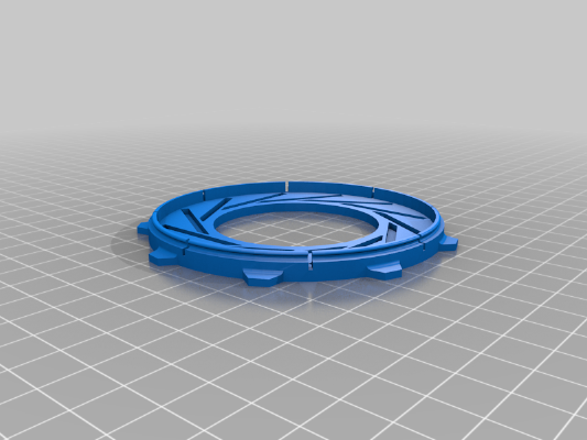 12-blade Iris mechanism [Aperture Science] | 3d print model