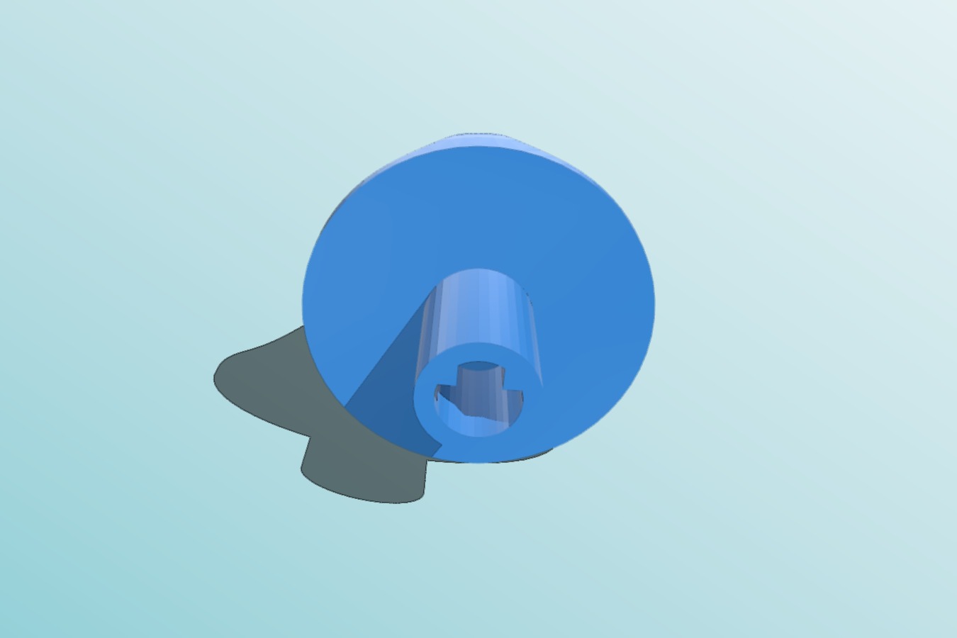 Push on knob - "D" shaft