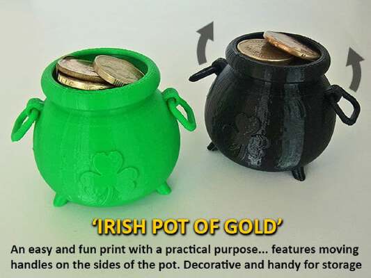 Irish Pot of Gold | 3d print model