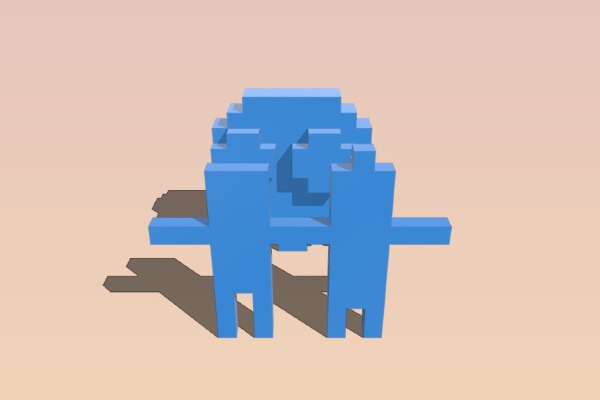 Ghost chasing humans | 3d print model