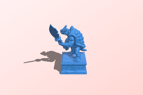 The Turtle Warrior guards the door | 3d print model