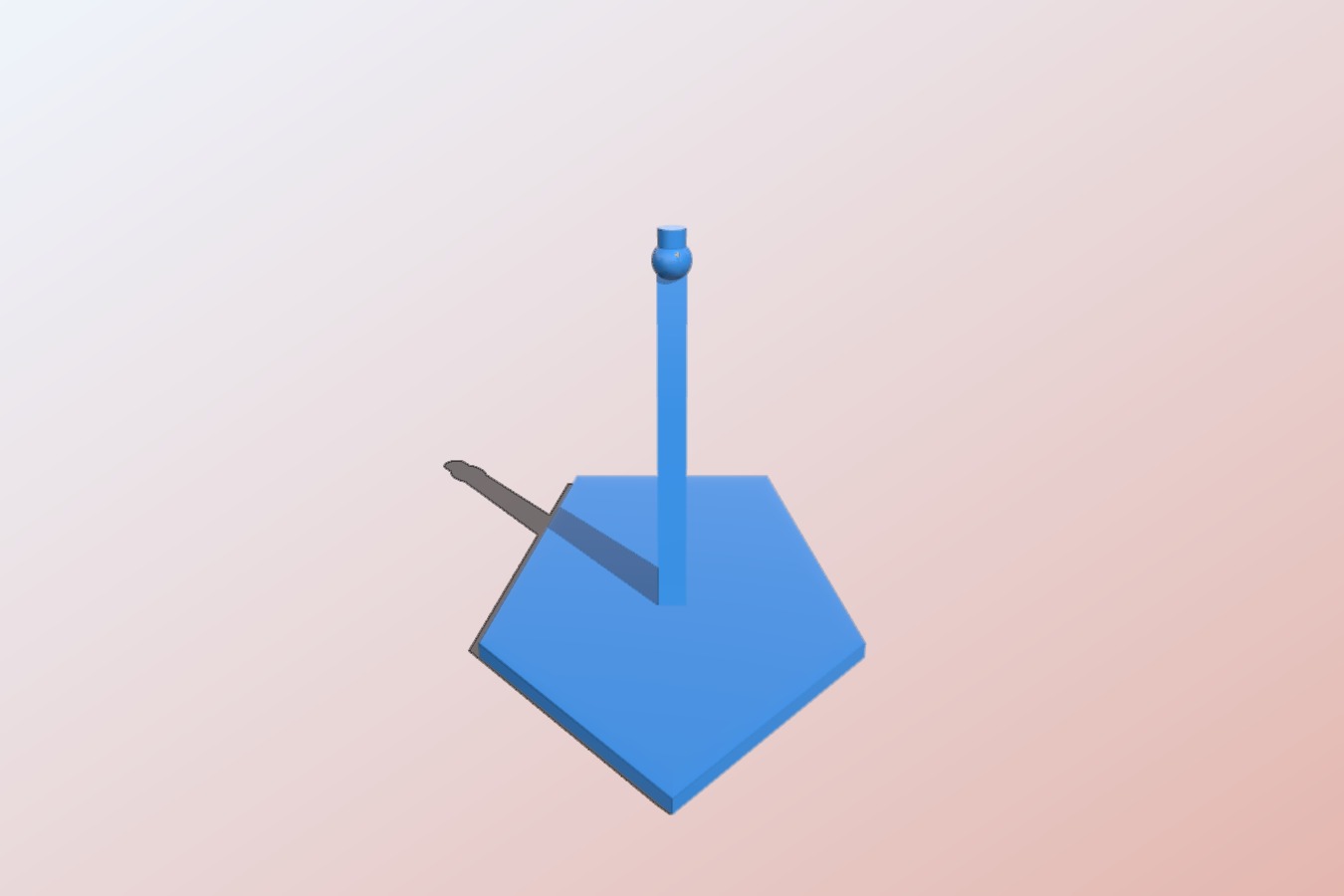 Model Airplane Stand (1:400 Scale )