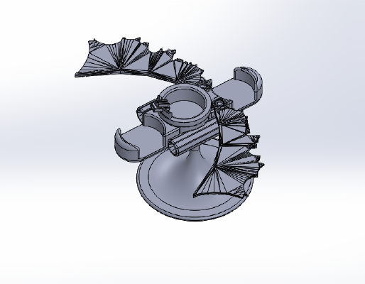 Gnomish Sprocket Glider - Rolled & Told #1 | 3d print model