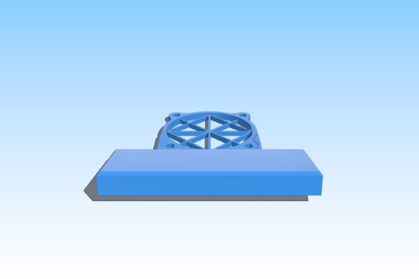 LED light mount for hero me fan duct | 3d print model